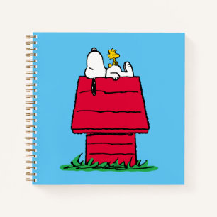 Erdnüsse   Snoopy & Woodstock Doghouse Notizbuch