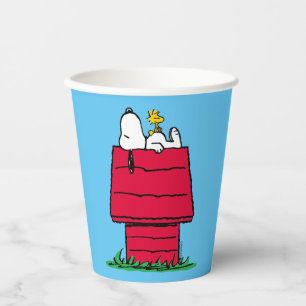 Erdnüsse   Snoopy & Woodstock Doghouse Pappbecher