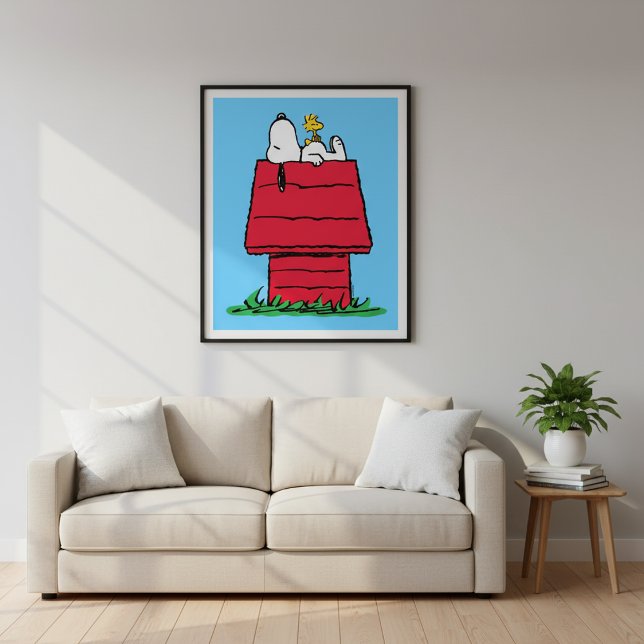 Erdnüsse | Snoopy & Woodstock Doghouse Poster (Von Creator hochgeladen)