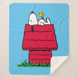 Erdnüsse   Snoopy & Woodstock Doghouse Sherpadecke
