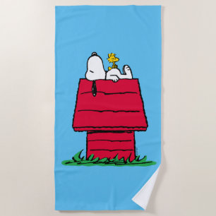 Erdnüsse Snoopy & Woodstock Doghouse Strandtuch