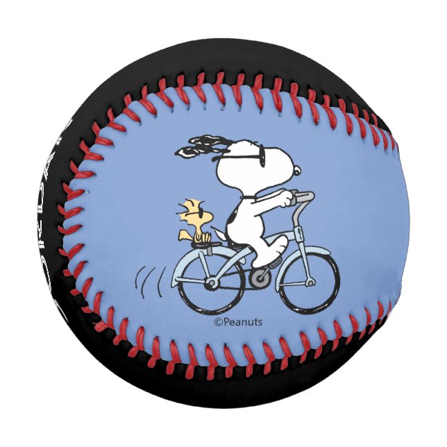Erdnüsse | Snoopy & Woodstock Fahrrad Baseball (Vorderseite Links)