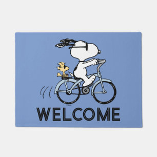 Erdnüsse Snoopy & Woodstock Fahrrad Fußmatte