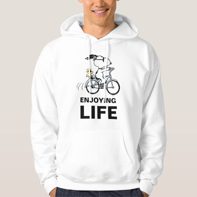 Erdnüsse | Snoopy & Woodstock Fahrrad Hoodie (Vorderseite)