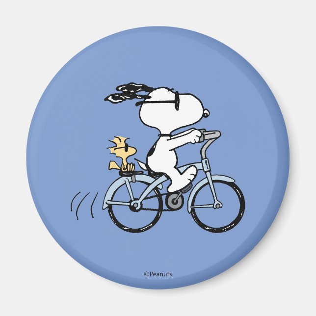 Erdnüsse | Snoopy & Woodstock Fahrrad Magnet (Vorne)
