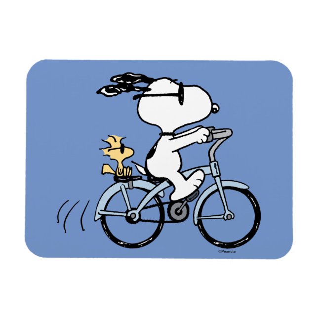 Erdnüsse | Snoopy & Woodstock Fahrrad Magnet (Horizontal)
