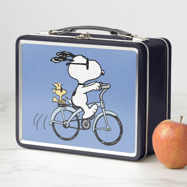 Erdnüsse | Snoopy & Woodstock Fahrrad Metall Brotdose (Beispiel)