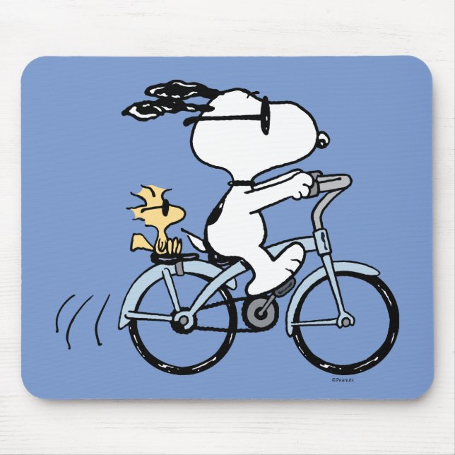 Erdnüsse | Snoopy & Woodstock Fahrrad Mousepad (Vorne)