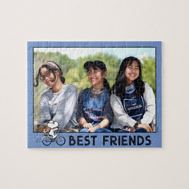 Erdnüsse | Snoopy & Woodstock Fahrrad Puzzle (Horizontal)