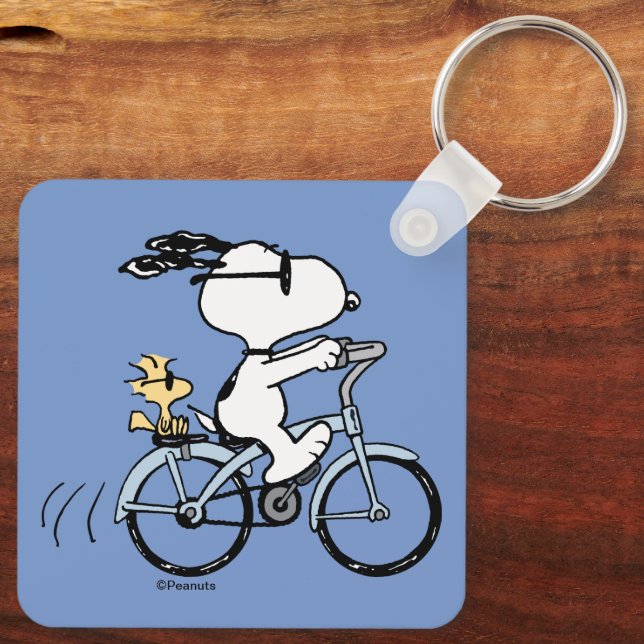 Erdnüsse, Snoopy & Woodstock Fahrrad Schlüsselanhänger