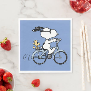 Erdnüsse   Snoopy & Woodstock Fahrrad Serviette