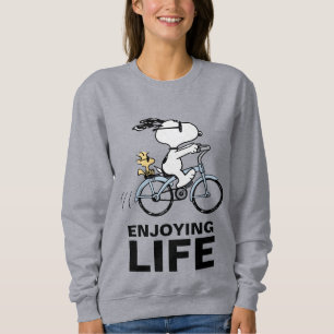 Erdnüsse Snoopy & Woodstock Fahrrad Sweatshirt