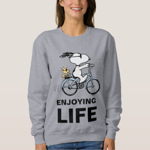 Erdnüsse   Snoopy & Woodstock Fahrrad Sweatshirt