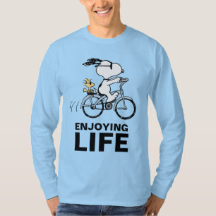 Erdnüsse Snoopy & Woodstock Fahrrad T-Shirt