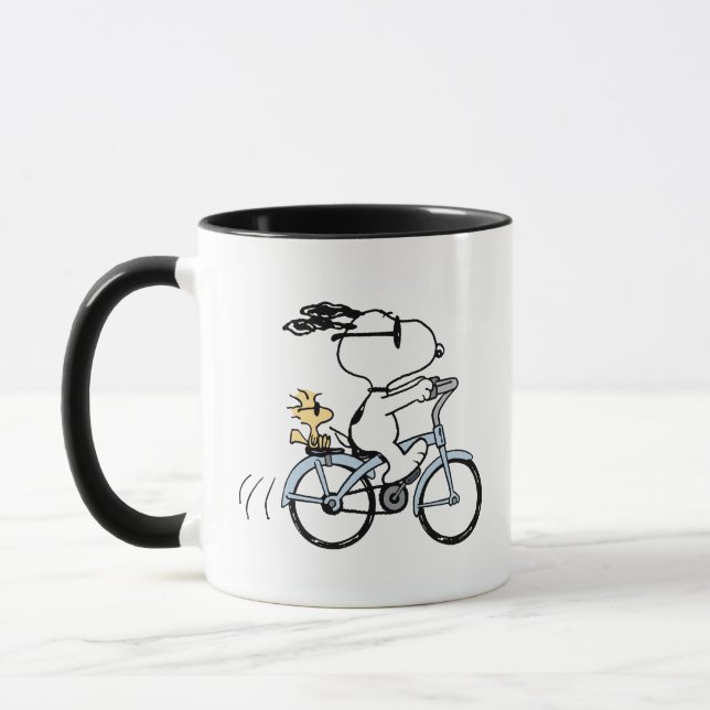 Erdnüsse | Snoopy & Woodstock Fahrrad Tasse (Links)
