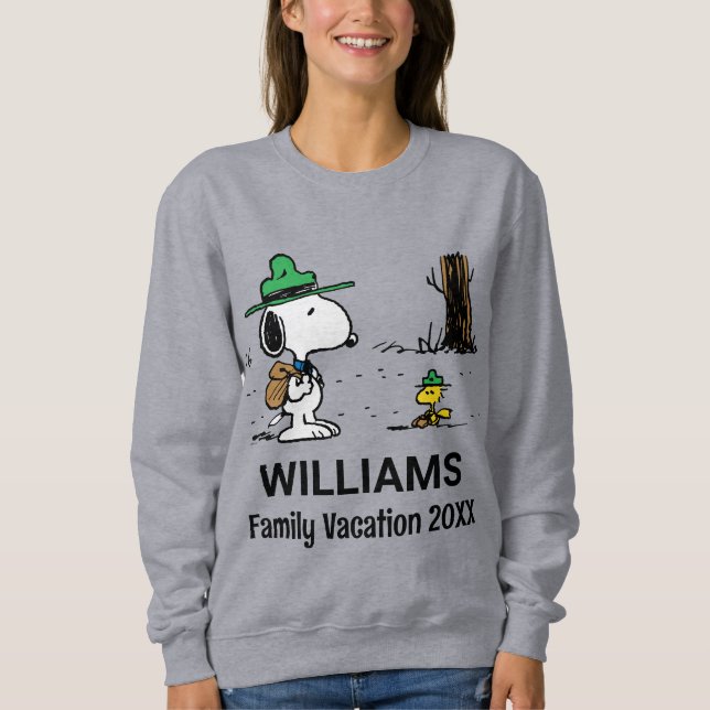 Erdnüsse | Snoopy & Woodstock Familienurlaub Sweatshirt (Vorderseite)