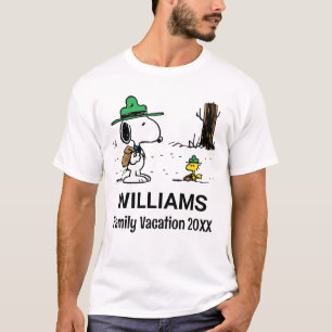 Erdnüsse Snoopy & Woodstock Familienurlaub T-Shirt