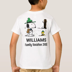 Erdnüsse   Snoopy & Woodstock Familienurlaub T-Shirt