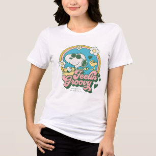 Erdnüsse Snoopy & Woodstock Feelin'Groovy Tri-Blend Shirt