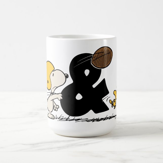 Erdnüsse | Snoopy & Woodstock Football Kaffeetasse (Mittel)