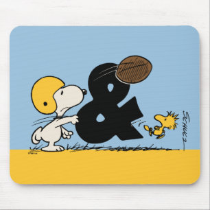 Erdnüsse   Snoopy & Woodstock Football Mousepad