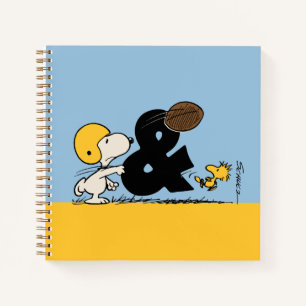 Erdnüsse   Snoopy & Woodstock Football Notizbuch