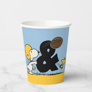 Erdnüsse Snoopy & Woodstock Football Pappbecher