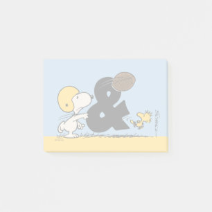 Erdnüsse   Snoopy & Woodstock Football Post-it Klebezettel