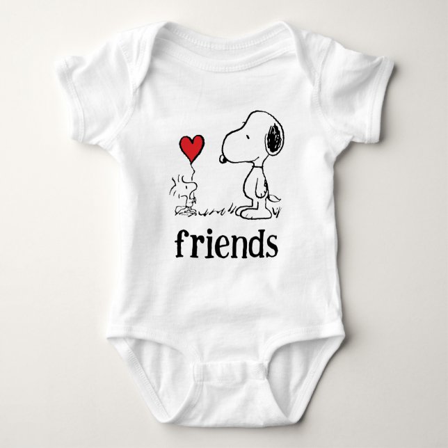 Erdnüsse | Snoopy & Woodstock Friends Baby Strampler (Vorderseite)