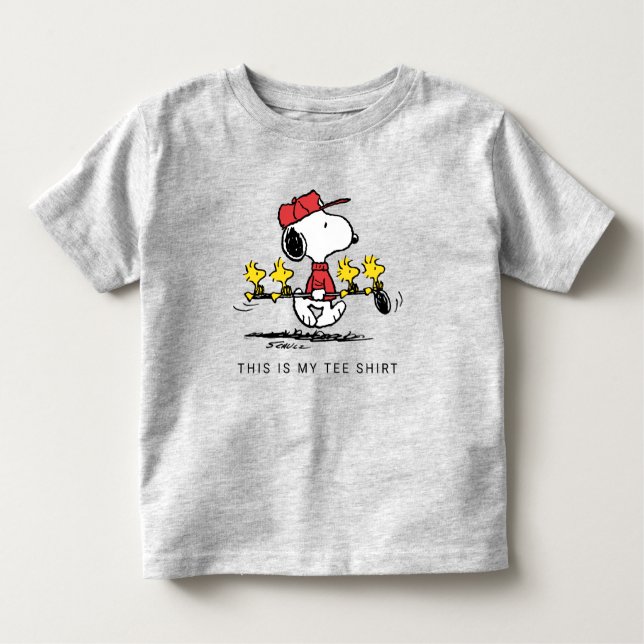 Erdnüsse | Snoopy, Woodstock & Friends Golf Kleinkind T-shirt (Vorderseite)