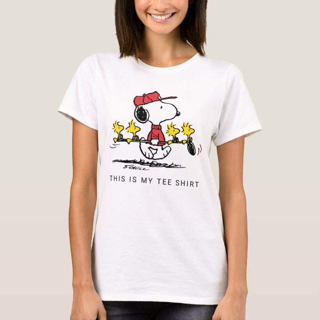 Erdnüsse | Snoopy, Woodstock & Friends Golf T-Shirt (Vorderseite)