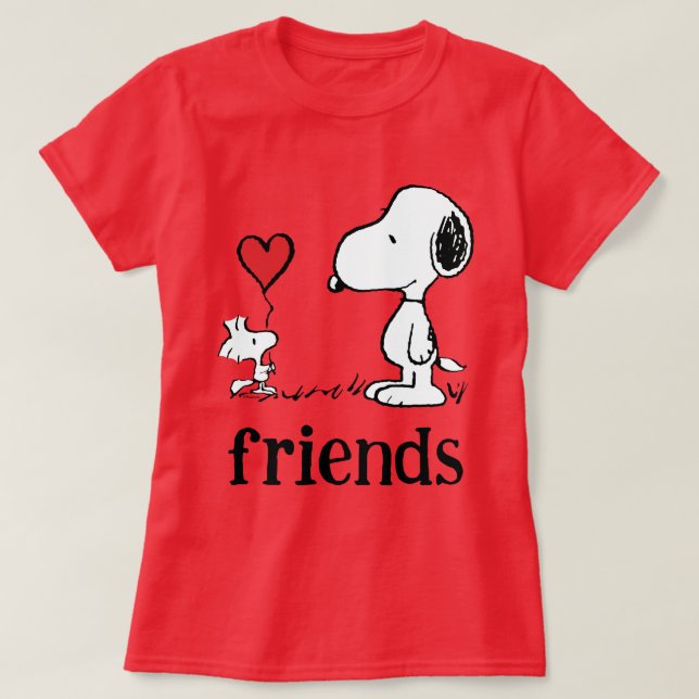 Erdnüsse | Snoopy & Woodstock Friends T-Shirt (Design vorne)
