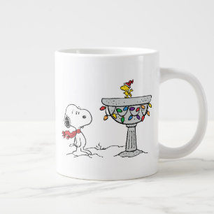 Erdnüsse   Snoopy & Woodstock Gefrorenes Birdbad Jumbo-Tasse