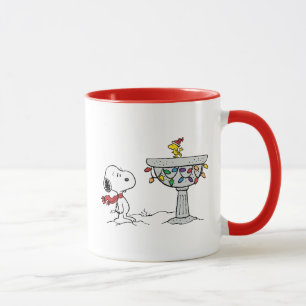 Erdnüsse   Snoopy & Woodstock Gefrorenes Birdbad Tasse