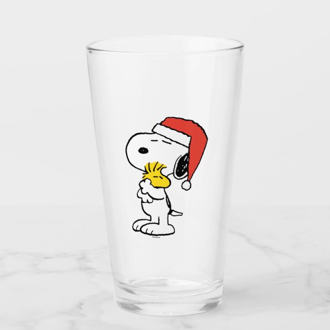 Erdnüsse | Snoopy & Woodstock Glas (Vorderseite)