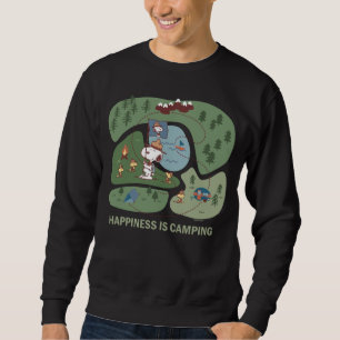 Erdnüsse   Snoopy & Woodstock Glück ist Camping Sweatshirt