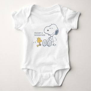 Erdnüsse   Snoopy & Woodstock Happy Baby Strampler