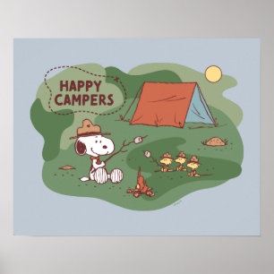 Erdnüsse   Snoopy & Woodstock Happy Campers 2 Poster