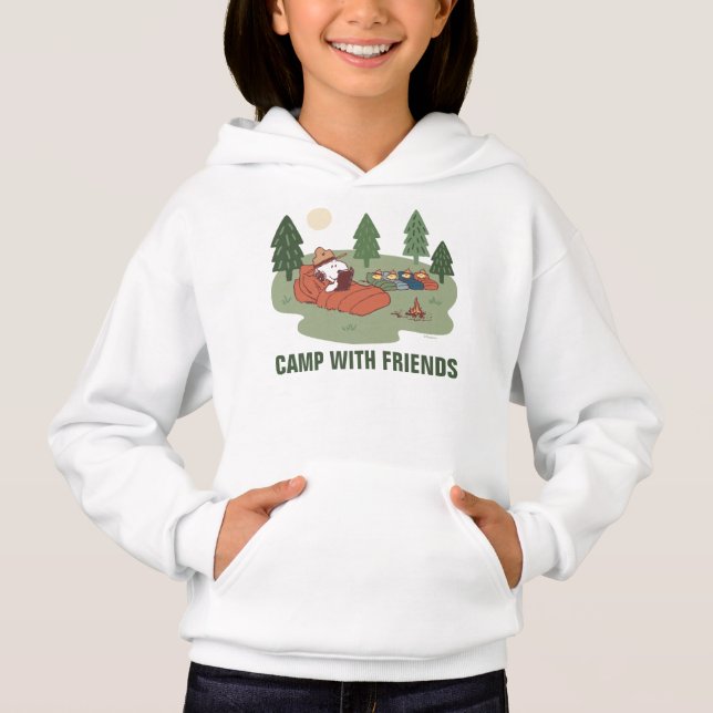 Erdnüsse | Snoopy & Woodstock Happy Campers Hoodie (Vorderseite)