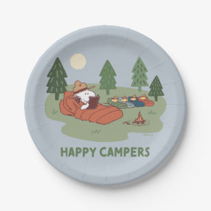 Erdnüsse Snoopy & Woodstock Happy Campers Pappteller