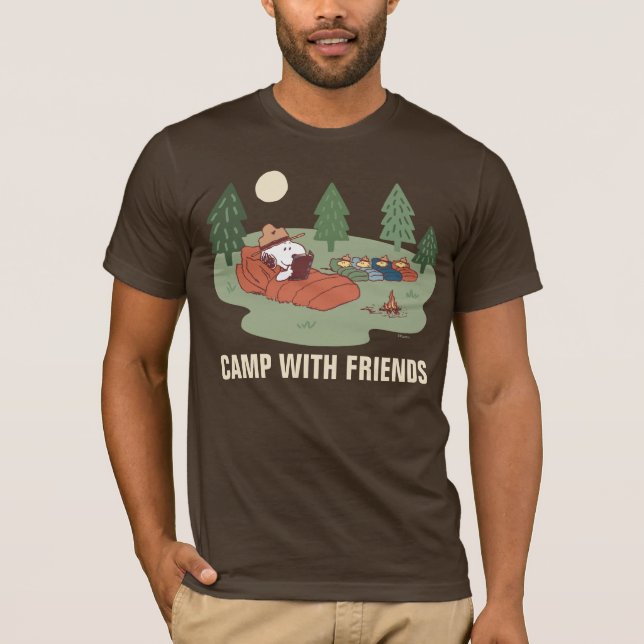 Erdnüsse | Snoopy & Woodstock Happy Campers T-Shirt (Vorderseite)