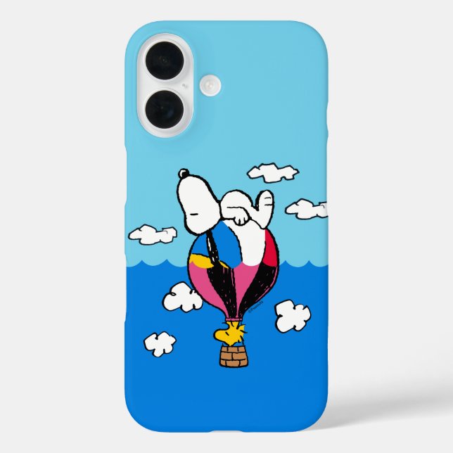 Erdnüsse | Snoopy & Woodstock Heißluftballon Case-Mate iPhone Hülle (Rückseite)
