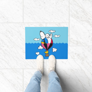 Erdnüsse Snoopy & Woodstock Heißluftballon Fußmatte