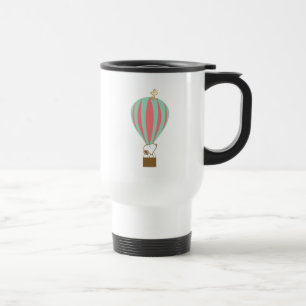 Erdnüsse Snoopy & Woodstock Heißluftballon Reisebecher