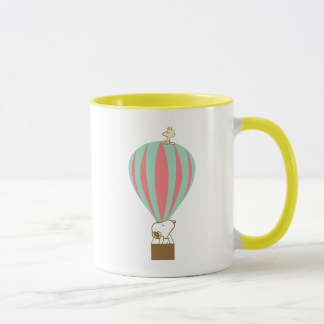 Erdnüsse | Snoopy & Woodstock Heißluftballon Tasse (Rechts)