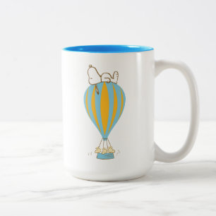 Erdnüsse   Snoopy & Woodstock Heißluftballon Zweifarbige Tasse