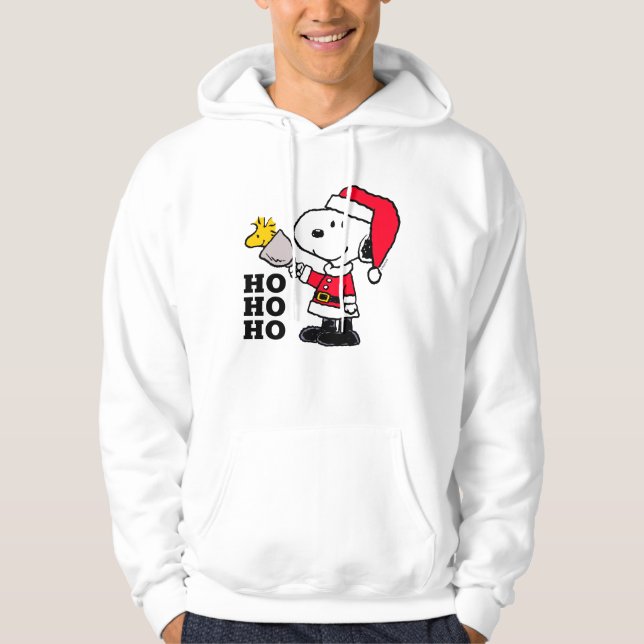 Erdnüsse | Snoopy & Woodstock Ho Ho Ho Hoodie (Vorderseite)