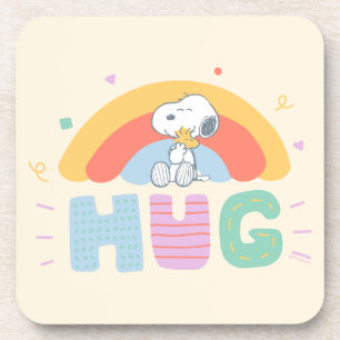 Erdnüsse Snoopy & Woodstock Hug Getränkeuntersetzer