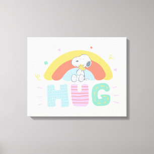 Erdnüsse   Snoopy & Woodstock Hug Leinwanddruck