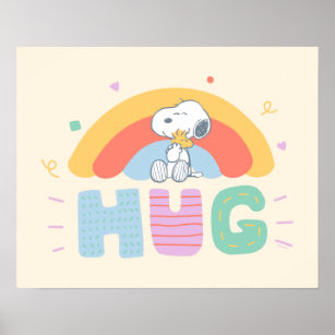 Erdnüsse   Snoopy & Woodstock Hug Poster